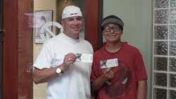 Our big winners for two tickets to Santa Cruz!